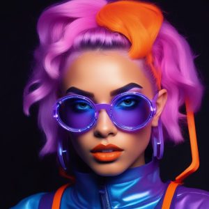 ⚡️Y2K 千禧辣妹 AI 绘画: 霓虹亚文化酷女孩头像