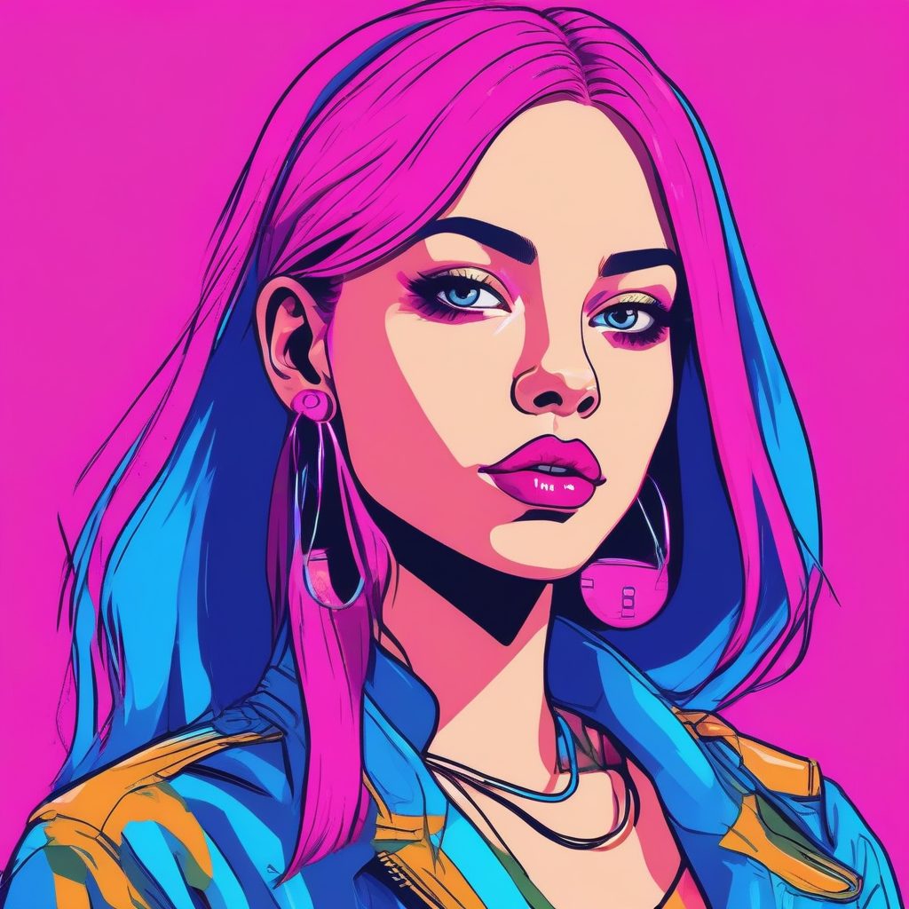 🍭 Y2K 千禧辣妹风！酸性美学 AI 绘画头像分享