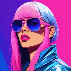⚡ 亚文化核心！未来感Y2K亚文化女孩AI头像生成