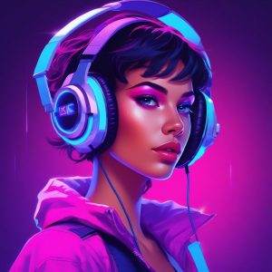 👾 亚文化先锋！AI头像制作：Y2K蒸汽波故障风，酷到没朋友