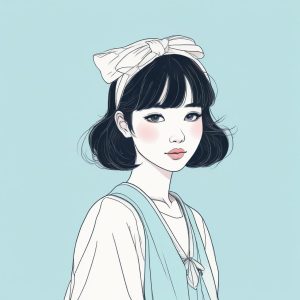 氧气感十足！日系极简动漫少女头像分享🌿