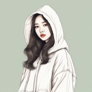 🥑 慵懒随性！韩式休闲风手绘头像, 满分日常感