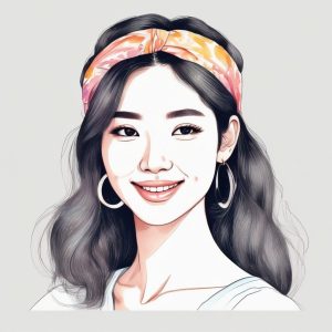 元气满分！韩系少女风马克笔插画头像 💖