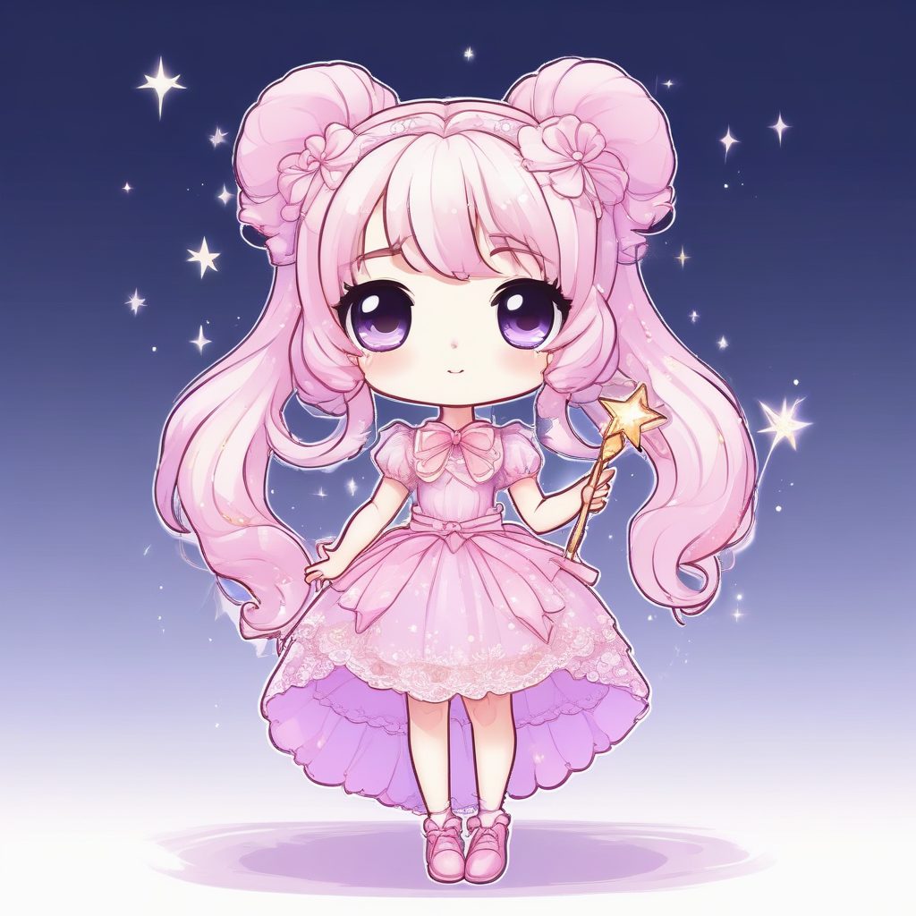 ✨ 元气满满！二次元魔法少女Q版头像制作