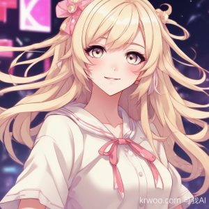 元气美少女！糖果色系韩流动漫风格头像生成 🍓