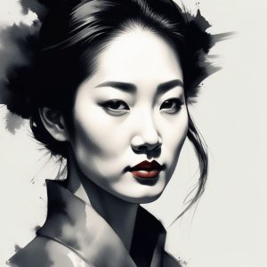 🌙月下凝望：墨色微醺，氛围感拉满的新中式肖像