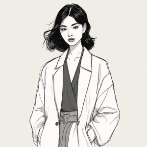 杂志封面感！日系时尚速写AI手绘头像分享🎨