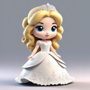 👗 在逃公主 Q 版头像：3D 迪士尼风 AI 制作头像