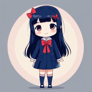 🎀 在线制作头像：日系JK制服萌妹，元气满满的赛璐璐二次元画风