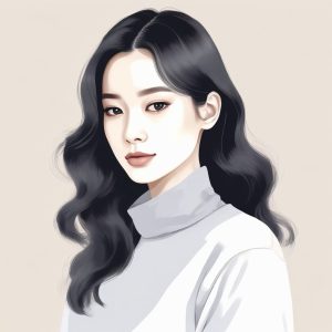 🍦 这种清冷感绝了！韩系极简时尚 AI 绘画头像