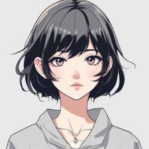 这种日系线条头像太高级了！极简主义少女感拿捏住🎨