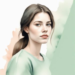 🎨 治愈水彩 AI生成头像: 纸上生花的唯美清新肖像
