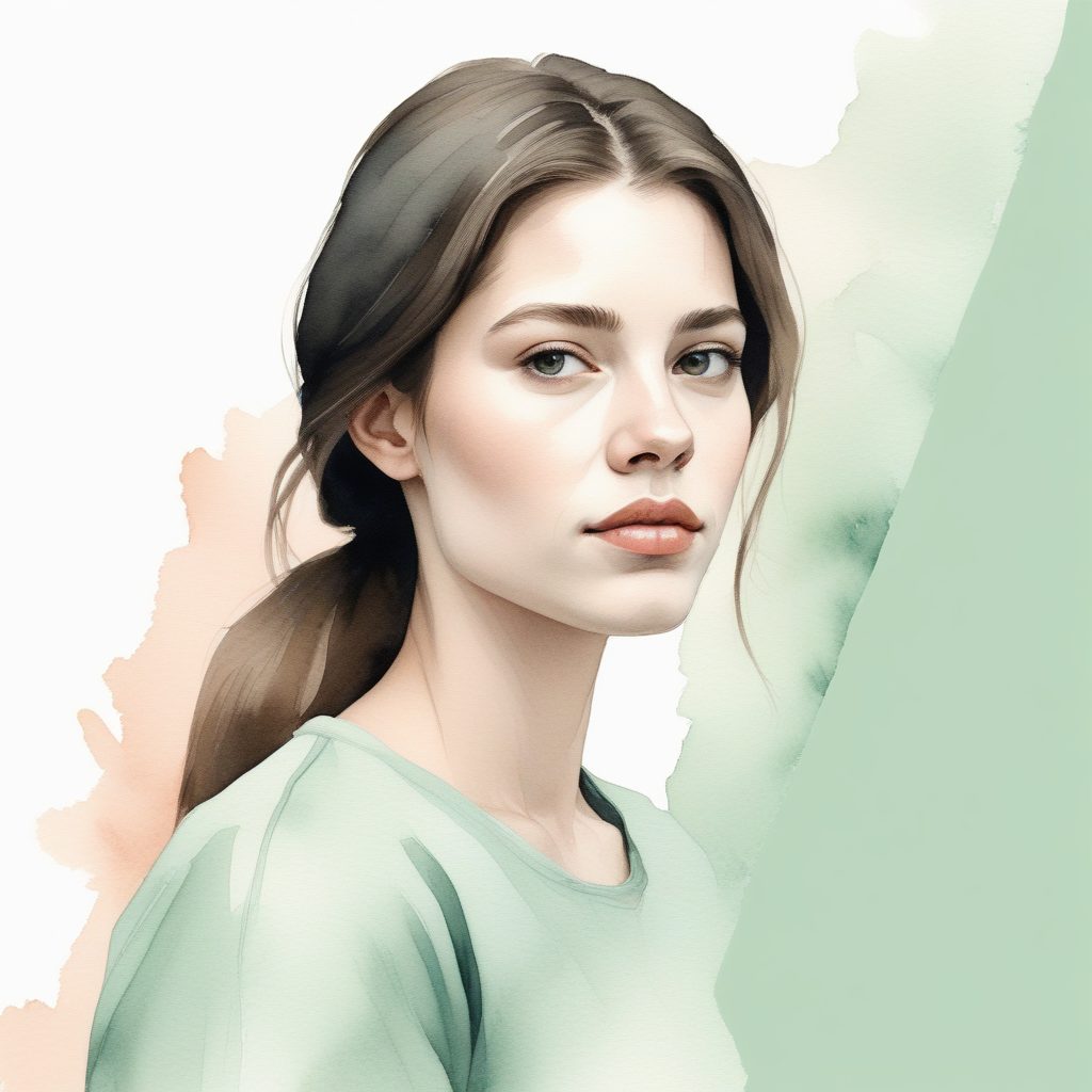 🎨 治愈水彩 AI生成头像: 纸上生花的唯美清新肖像