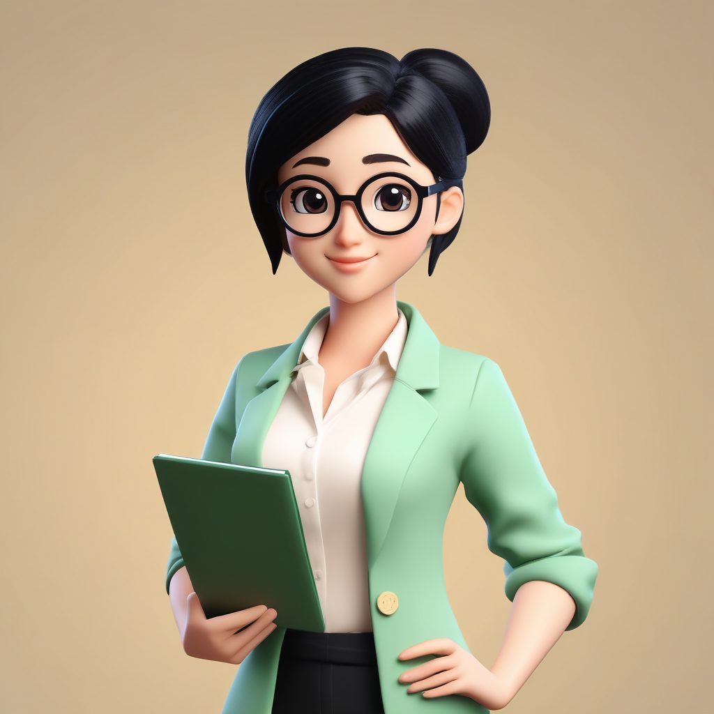 ✨ 治愈系3D磨砂Q版女教师AI生成头像，盲盒质感太心动了