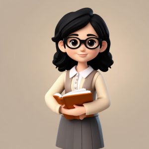 🍎治愈系AI头像生成：温柔Q版女教师，在线制作头像新首选