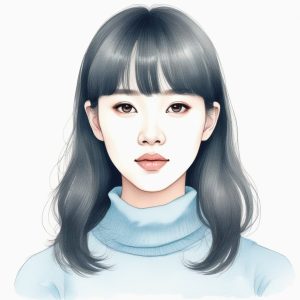 🌸 治愈系韩式手绘头像：捕捉那一抹清冷感