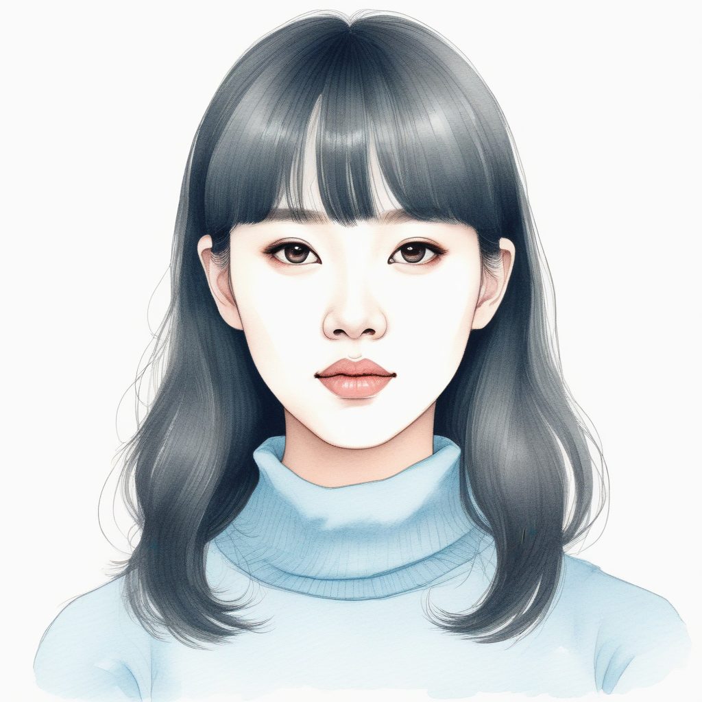 🌸 治愈系韩式手绘头像：捕捉那一抹清冷感