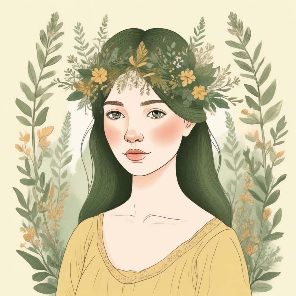 治愈系画报！森林系女孩手绘插画头像，像童话一样唯美✨