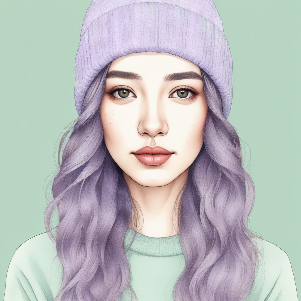 治愈系画风！这组韩系手绘AI头像太温柔了🎨