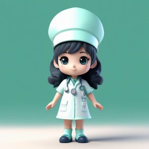 治愈系拉满✨AI生成头像：盲盒质感3D版甜心小护士