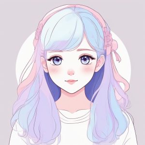 🍬 治愈系少女心：粉紫色调梦幻极简动漫头像