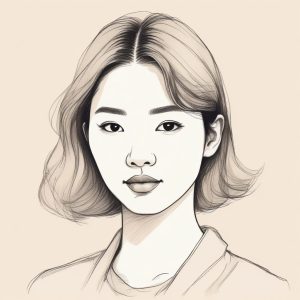 ✨韩系高冷温婉chic风手绘插画AI生成头像