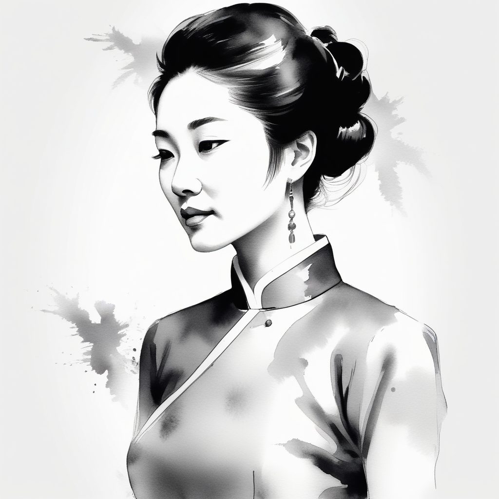 ✨清冷孤傲新中式水墨风AI生成头像