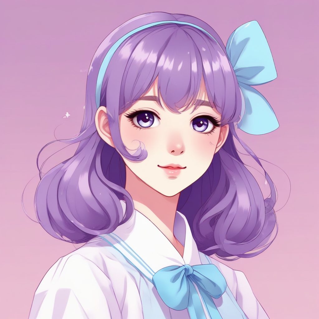 🍬极简赛璐璐动漫女孩头像|马卡龙配色太治愈